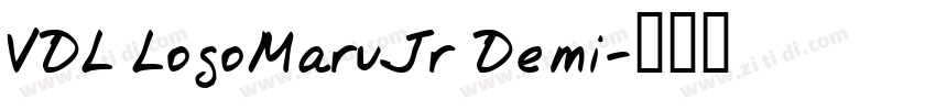 VDL LogoMaruJr Demi字体转换